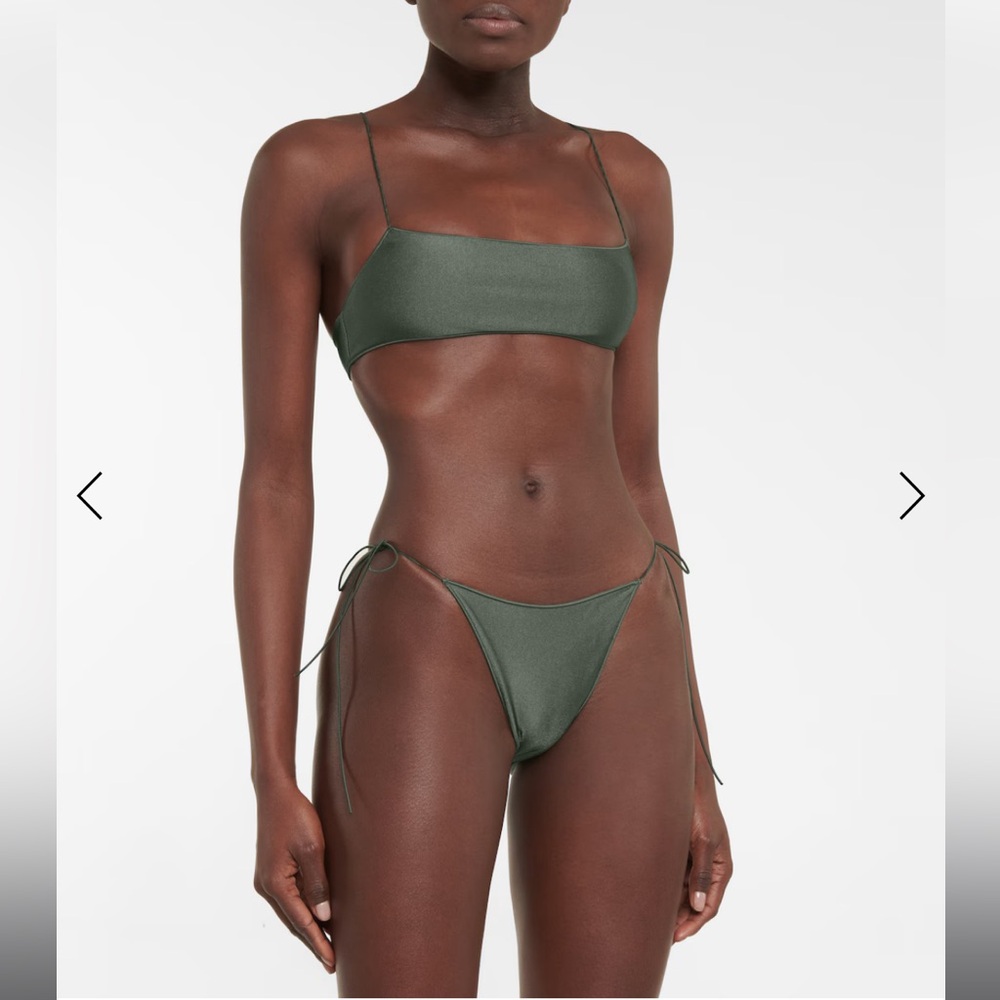 Tropic of C - Olive Green Bralette Bikini Set - L/XL